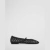 Black Crochet Mary Jane Flats Black Crochet Mary Jane Flats