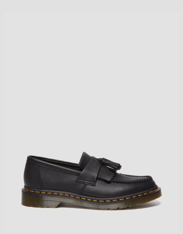Black Leather Tassel Loafers