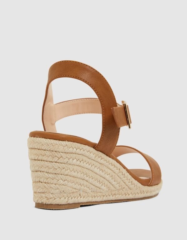 Adjustable Buckle Slingback Open Toe Wedges