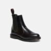 Custom Logo Black Smooth Chelsea Boot