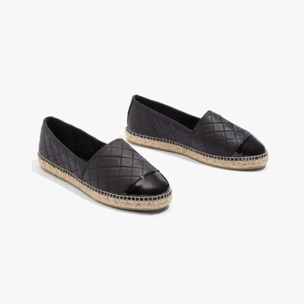 Quilted Cap-Toe Espadrilles