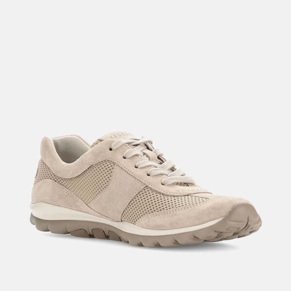 Women's Beige Mesh Breathable Casual Sneakers Lightweight Walking Shoes