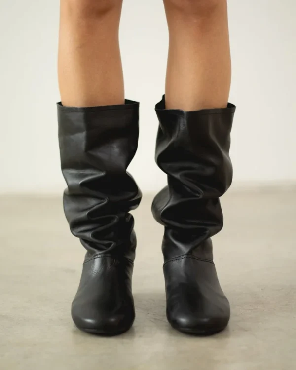 Personalized Logo Slouchy Mid-Calf Boot