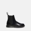 Custom Logo Black Smooth Chelsea Boot