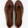 Square-Toe Bow Ballet Flats