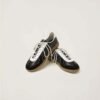 OEM Vintage Black White Leather Sneakers