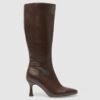 Sleek Tall Kitten Heel Boots