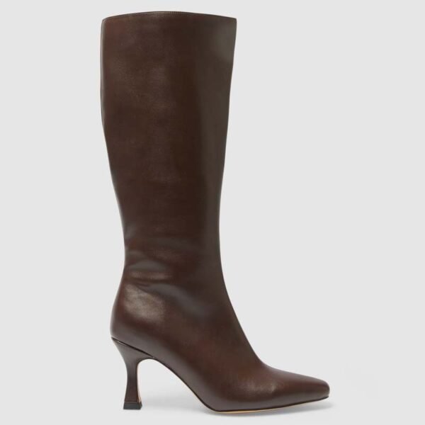 Sleek Tall Kitten Heel Boots