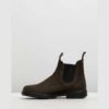 Leather Chelsea Boots - Distressed Pull-On Ankle Boots with Non-Slip Sole Leather Chelsea Boots - Distressed Pull-On Ankle Boots with Non-Slip Sole