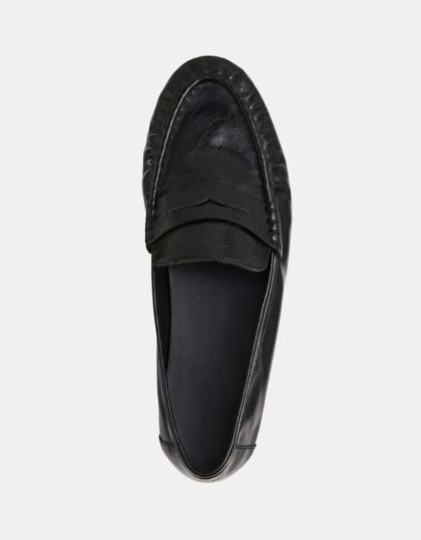 Custom Vintage Ruched Leather Loafers