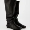 Personalized Logo Slouchy Mid-Calf Boot