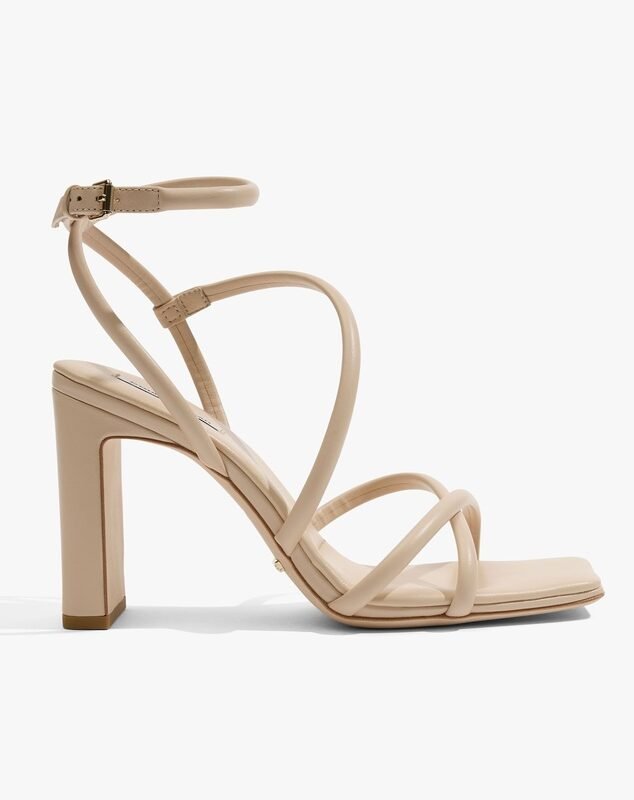 Nude Square Toe Block Heel Sandals Nude Square Toe Block Heel Sandals
