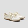 OEM Ballet Bow Sneakers Women Custom Logo Ribbon Lace Up Retro Sneakers