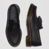 Black Leather Tassel Loafers