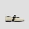 OEM Knit Strap Flats Black White Strap Flats