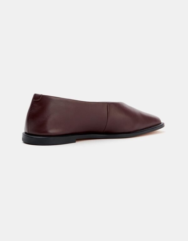 OEM Minimalist Square Toe Ballet Loafers Custom Logo Soft Leather Square Toe Flat Shoes
