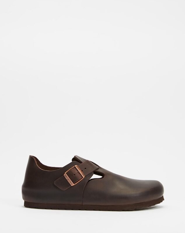 Oem Retro Brown Leather Clogs - Minimalist Footwear with Arch Support