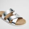 Metallic Sliver Crisscross Slides