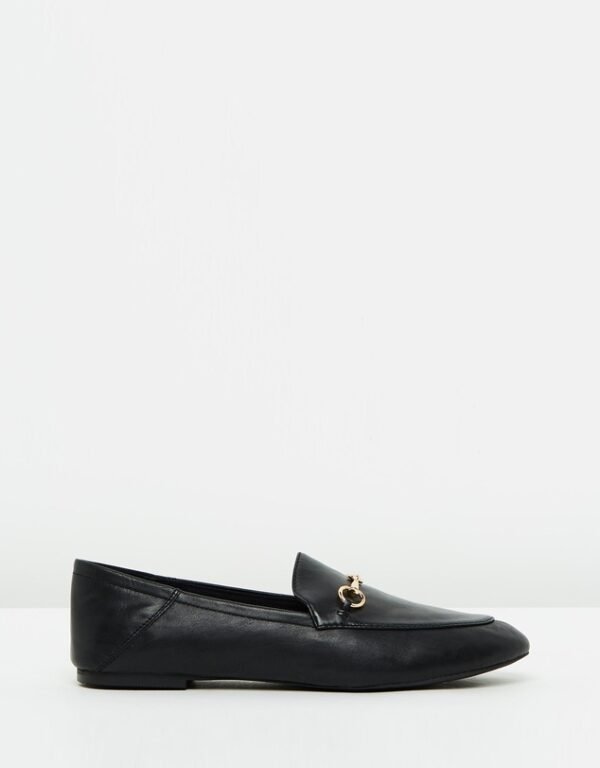 Personalized Logo Gold Snaffle Backless Loafer