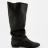 Personalized Logo Slouchy Mid-Calf Boot