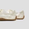 Private Lable Balletcore Satin Ribbon Sneakers Custom Logo Ribbon Lace Up Retro Sneakers