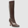 Sleek Tall Kitten Heel Boots