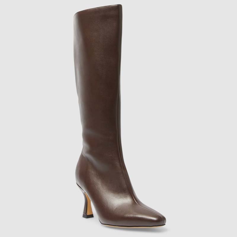 Sleek Tall Kitten Heel Boots