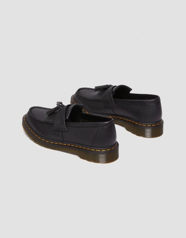 Black Leather Tassel Loafers
