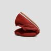 Red Nylon Suede Retro Custom Sneakers