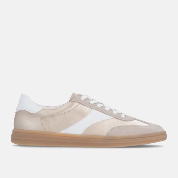 Wholesale Beige Metallic Suede Sneakers Wholesale Beige Metallic Suede Sneakers