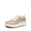 Women's Gold Woven Platform Sneakers Women's Gold Woven Platform Sneakers