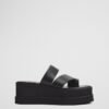 Women's Toe Loop Wedge Platform Slide Sandals Women's Toe Loop Wedge Platform Slide Sandals