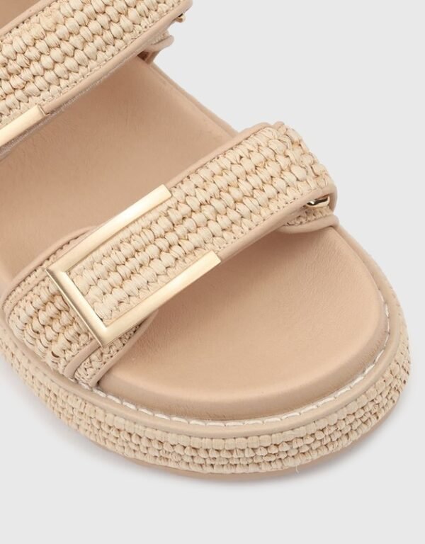Adjustable Buckle Slingback Platform Sandals